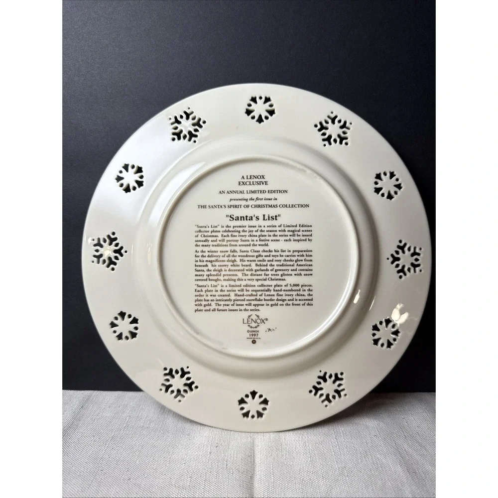 LENOX 1997 PLATE‎ 